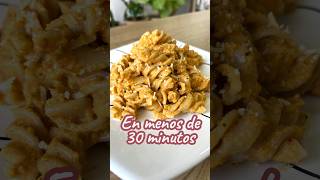 PASTA EN SALSA DE VERDURAS Y QUESO CREMA EN MENOS DE 30 MINUTOS Receta Fácil y Deliciosa recetas [upl. by Yllac]