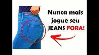 IDEIAS CRIATIVAS PARA REUTILIZAR JEANS VELHO  RECICLE SUAS CALÇAS JEANS IDER ALVES [upl. by Kerat]