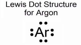 Lewis Dot Structure for Argon Atom Ar [upl. by Edlun]