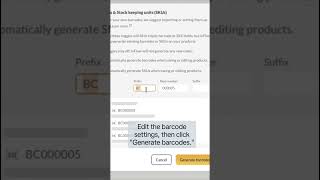 How to creategenerate barcodes in inFlow  Get to know inFlow [upl. by Jacynth]