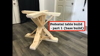 Pedestal table base build round table  Part 1 [upl. by Attenhoj]