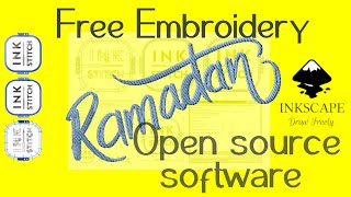 Ramadan lettering embroidery tutorial [upl. by Feerahs]