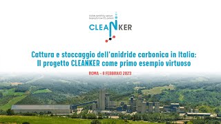 Cattura e stoccaggio dellanidride carbonica in Italia il progetto CLEANKER [upl. by Silda]