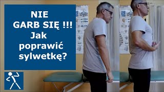 Jak się nie garbić Ćwiczenia korekcyjne  wada postawy  Poprawa sylwetki  🇵🇱 🇪🇺 [upl. by Chill]