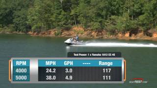 Yamaha VXR PWC 2011 Waverunner Peformance Tests  Reviews  By BoatTestcom [upl. by Aletse]