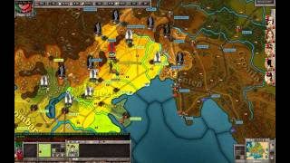 Ageod World War I La Grande Guerre beta patch 108M PBEM test  Turn 1 [upl. by Aticnemrac]