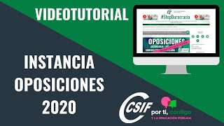 💚💚💚 Oposiciones Secundaria Andalucía 2020 Cómo rellenar la instancia y los destinos [upl. by Wesley]