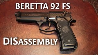 Beretta 92 FS Complete Disassembly Detail Strip [upl. by Andromache317]