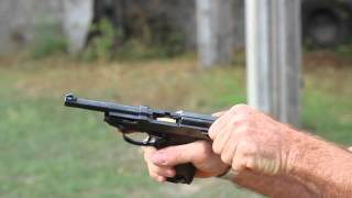 Shooting the Walther P38 pistol [upl. by Etoile658]