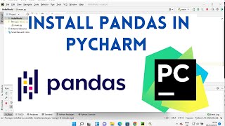 How To Install Pandas in PyCharm [upl. by Weiser181]