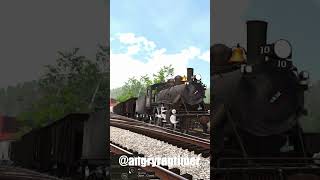 steamtrain derailment trainsimulation shorts trains railroad train trainsim railroading [upl. by Clarine]