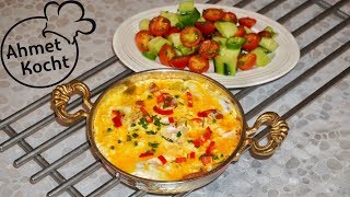 Menemen mit Salat  Ahmet Kocht  türkisch kochen  Folge 311 [upl. by Ecinuahs]