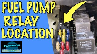 Where is fuel pump relay on Buick Park Ave LeSabre 1994 1999 EP 244 [upl. by Anahpos633]