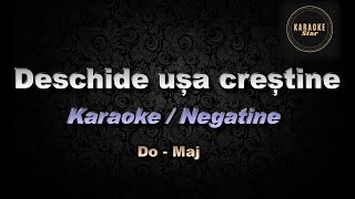 Deschide usa crestine  Karaoke  Negative  Do Major [upl. by Ivanah]