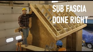 How to Install Sub Fascia  Roof Framing Part 7 [upl. by Shina]