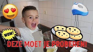 LEKKERSTE KOEKJES BAKKEN MET RECEPT  SUPER MAKKELIJK  KEUKEN VAN LAKAP JUNIOR VLOG 6 [upl. by Boyse]