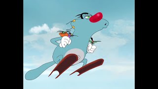 हिंदी Oggy and the Cockroaches 🐱🎿 OGGY A SKI MASTER 🎿🐱 Hindi Cartoons for Kids [upl. by Claman]