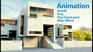 JDS 건축 CG 애니메이션  아놀드 애프터 이펙트  Exterior Animation  3Ds max Arnold vray Forest pack After effects [upl. by Syah]