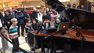 Tokio Myers performing at Canada Place Canary Wharf London [upl. by Levins95]