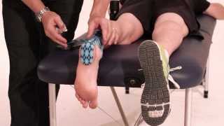 Rocktape application for an Achilles tendon injury [upl. by Chapnick]