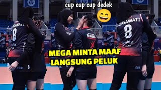 Momen Sweet Mega Peluk Hyo Seo Ketika Tidak Sengaja Terkena Bola Liar Mega Haha  Mega Red Sparks [upl. by Akkin]