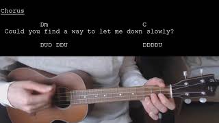 Alec Benjamin  Let Me Down Slowly EASY Ukulele Tutorial With Chords  Lyrics [upl. by Eyk932]