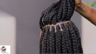 How To Do FLUFFY NATURAL BRAIDS  Beginners Tutorial  Natural Hairstyles [upl. by Godwin447]