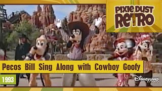 Disneyland Paris Pecos Bill Sing Along with Cowboy Goofy [upl. by Aetnuahs105]