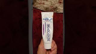 Review of Sensodyne Rapid Relief Toothpaste [upl. by Htebazle]