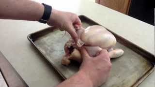 Rotisserie Grilling How to Truss Poultry [upl. by Ametaf]