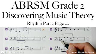 ABRSM Discovering Music Theory Grade 2 Rhythm Part 3 Page 20 with Sharon Bill [upl. by Danielle]