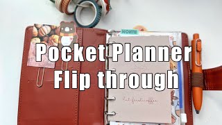 PLANNER FLIP THROUGH  POCKET PLANNER SETUP  FALL PLANNER SETUP [upl. by Ralip199]