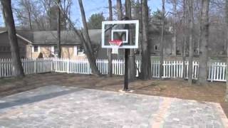 Brick Paver Backyard Basketball Court [upl. by Bartholomew]