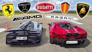 HYPERCAR DRAG RACE SHOWDOWN The Worlds Most Expensive Cars [upl. by Shellie252]