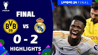 Borussia Dortmund 02 Real Madrid  Résumé et Buts  Finale de la Ligue des Champions de lUEFA 2024 [upl. by Zinck]