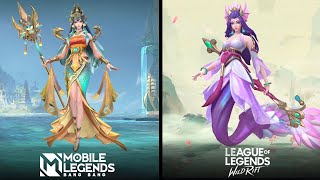 Kadita vs Nami  Meraid Theme  Mobile Legends vs Wildrift [upl. by Ahseyn784]