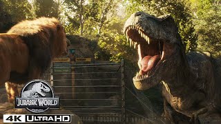 The Top T rex Moments in 4K HDR  Jurassic World [upl. by Nirej]