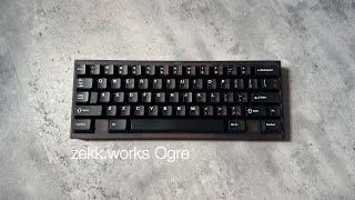 PC  Copper bottom zekkworks Ogre with Gateron Black Inks sound test [upl. by Janyte699]