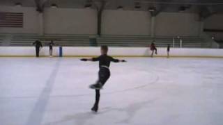 Figure Skating Practice 042810 double flip double loop axel double salchow [upl. by Kirch]