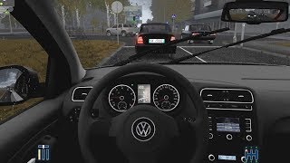 City Car Driving  Volkswagen Polo 6R 12 TSI  Rain Drive [upl. by Daphna]