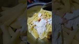 chilli potato recipe easy yummy viral shortsfeed trending [upl. by Sirred]