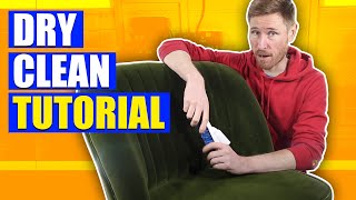 How to Dry Clean Upholstery at Home  How to Clean Dry Clean Only Furniture [upl. by Goff]