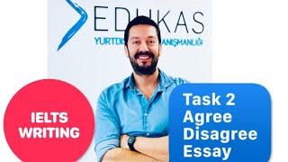 IELTS WRITING TASK 2  AGREE DISAGREE ESSAY [upl. by Ihsakat939]