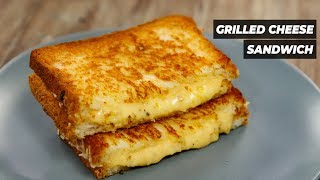 Grilled Cheese  Cafe Style Double Cheeze Sandwich Recipe  CookingShooking [upl. by Ezmeralda]