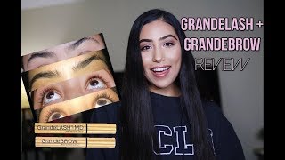 HOW I TRANSFORMED MY EYELASHES AND EYEBROWS Grande Lash MD  Grande Brow Review [upl. by Scheider]