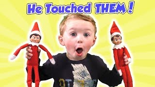 Elf on the Shelf  He Touched the Elves and We Play Kids Games [upl. by Niveek211]