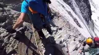 Rock Collapse  Goûter Route Goûter Couloir Mont Blanc [upl. by Urana655]