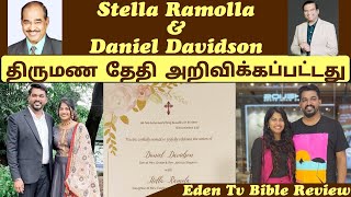 Stella Ramola ❤️ Daniel Davidson Wedding Date Announced  DrPaul Dhinakaran Daughter Marriage Eden [upl. by Nelleeus]