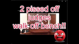 Two pissed off judges walk off bench [upl. by Ier89]