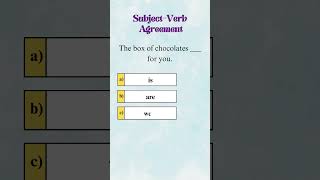 Subject Verb Agreement in English Grammar shorts [upl. by Alduino]